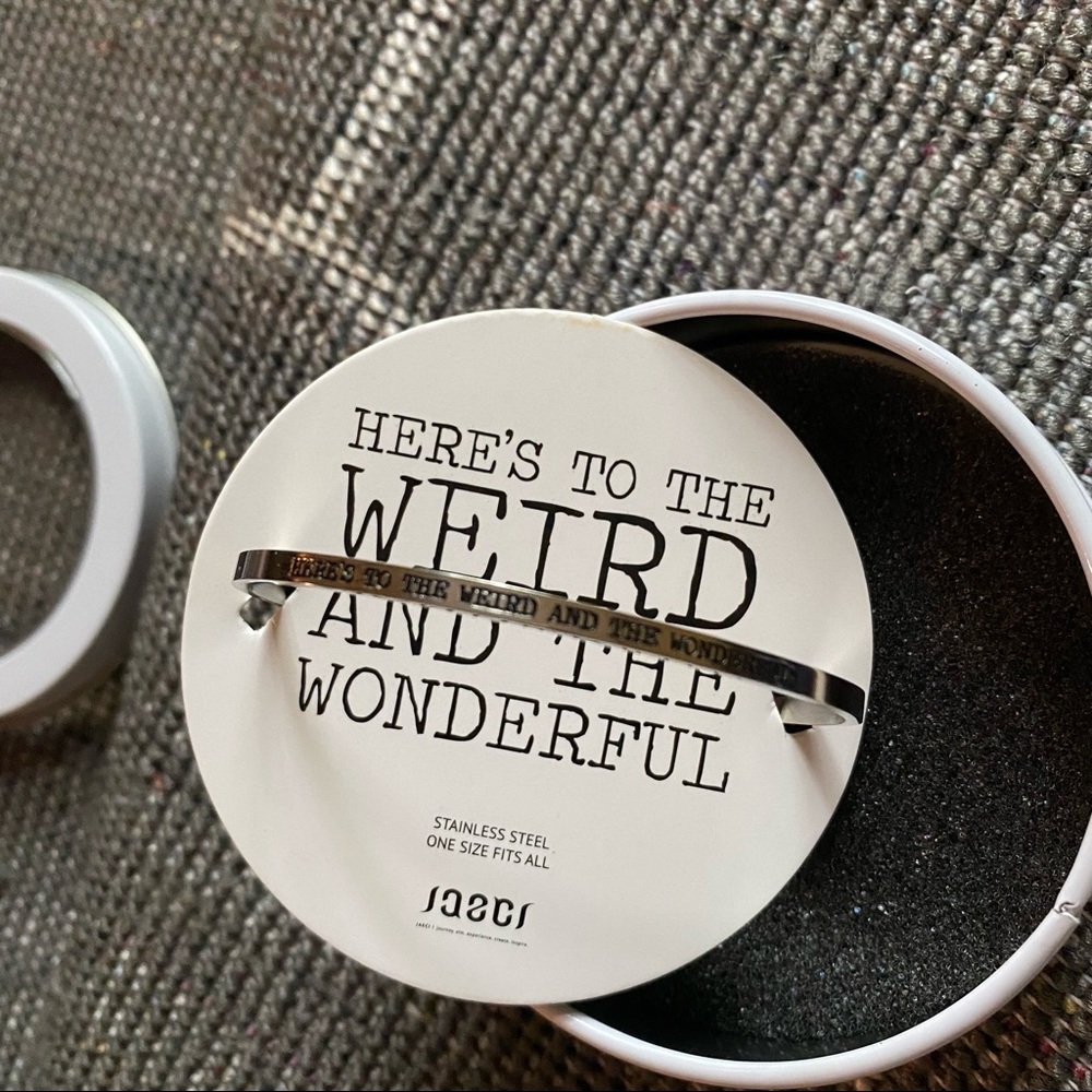Here’s to the Weird and the Wonderful Silver Bracelet NEW